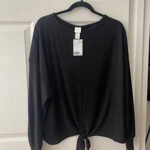 NWT! H&M Long Sleeve Top W/ Tie